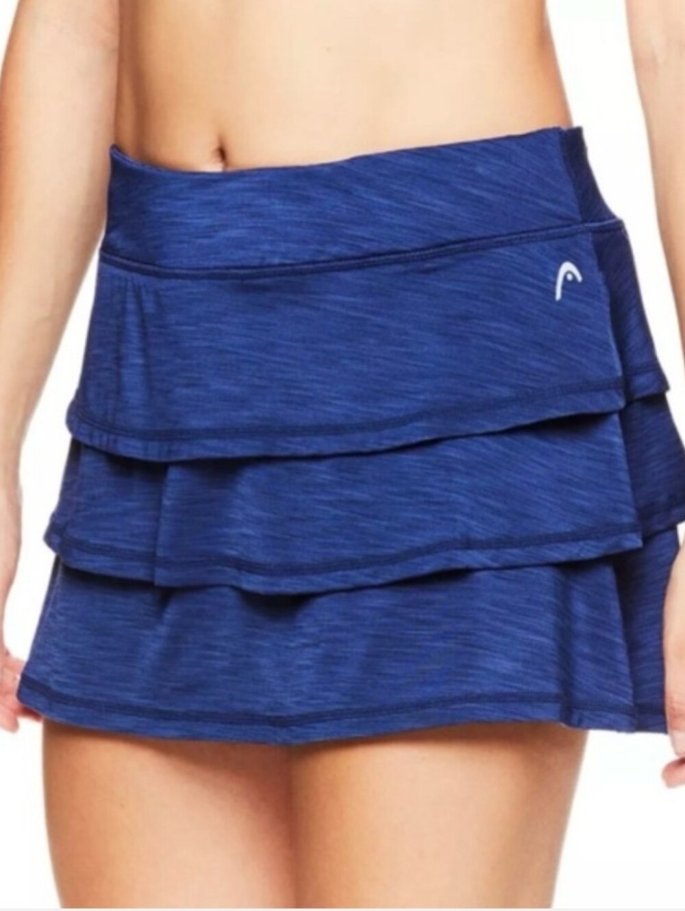 2 HEAD SCALLOPED RUFFLE SPORTY ATHLETIC SKORT MAUVE & BLUE MEDIUM - Picture 5 of 9